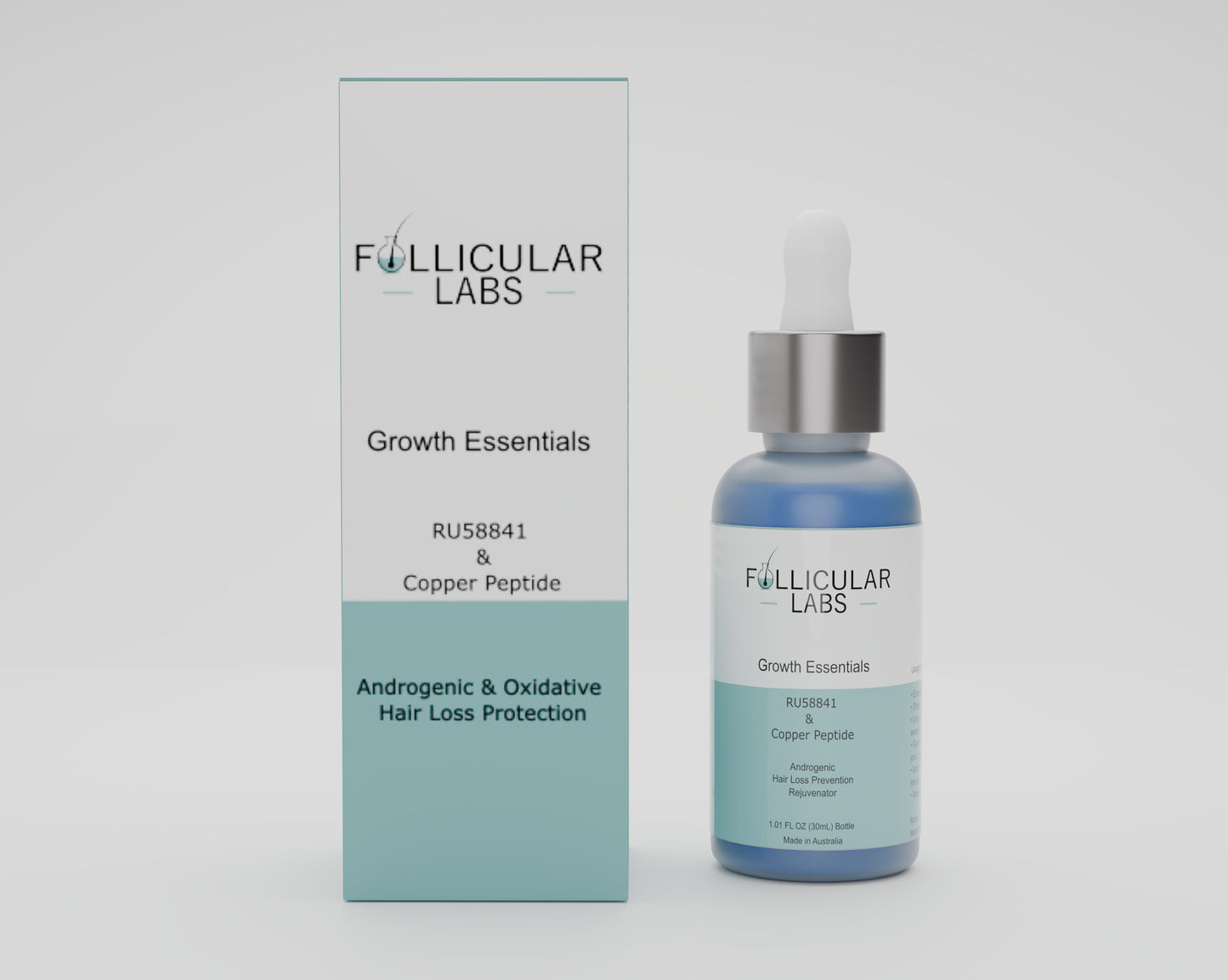 Growth Essential RU58841 & Copper Peptide Hair Loss Treatment