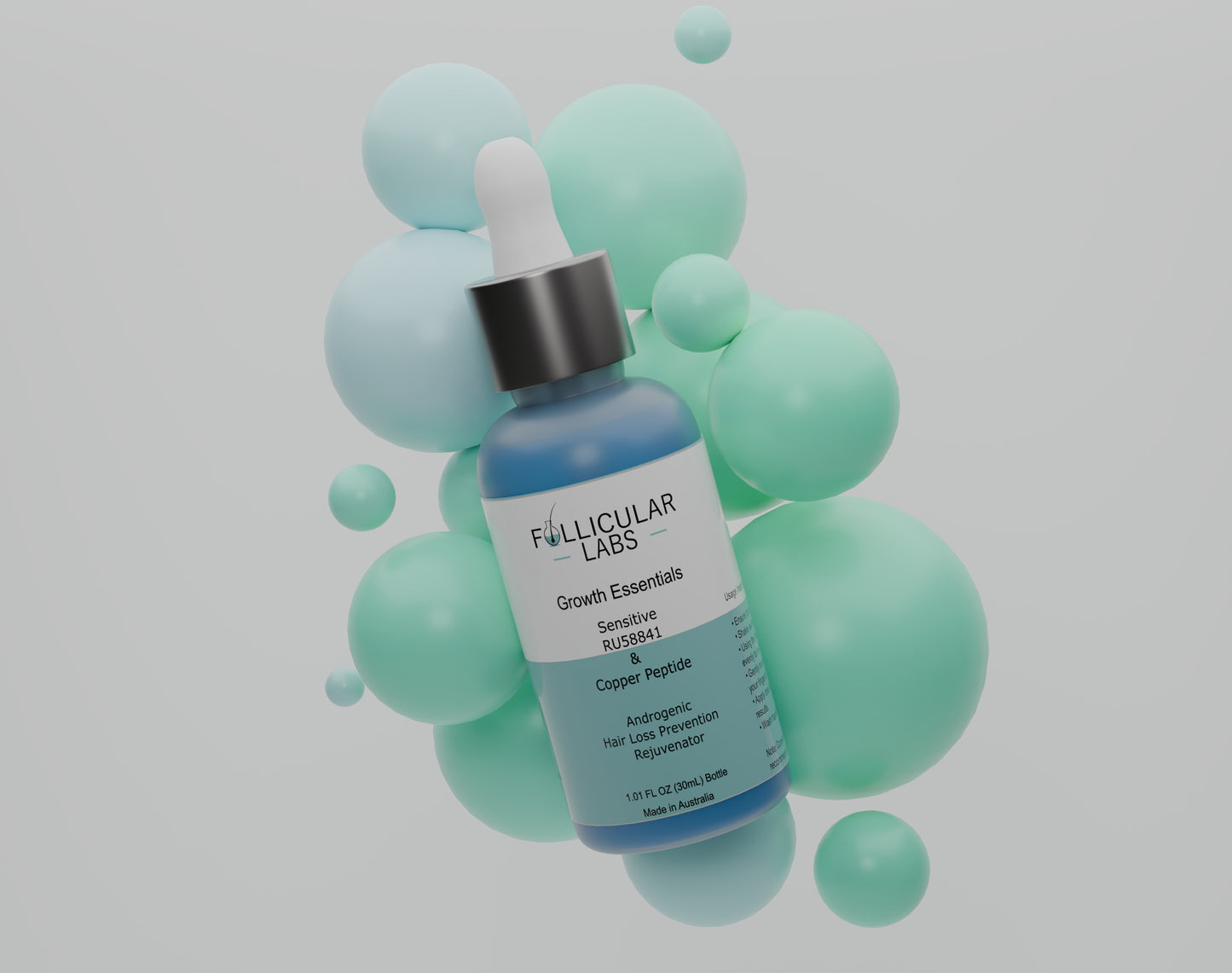 RU58841 & Copper Peptide Sensitive Hair Loss Treatment